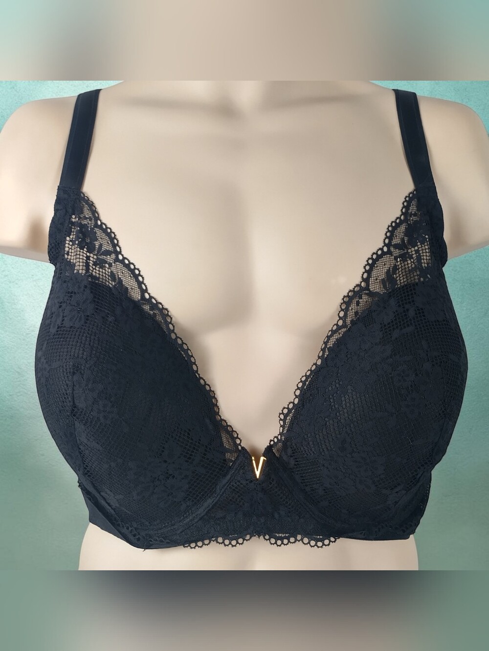 Victoria Secret Women's Floral Love Cloud Underwire Lacey Bra 44DDD Underwire